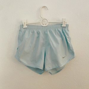 light blue nike dri-fit tempo shorts